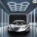 MODERN 11 Hexagon LED Garage Light, Ultra-Bright 6500K Natural White, 11 Grids by MODERN