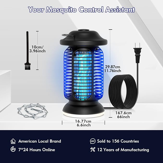 Bug Zapper Outdoor Indoor, Electric Fly Zapper Waterproof - Image 6