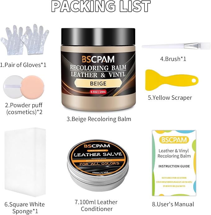 Beige Leather Recoloring Balm - Image 6