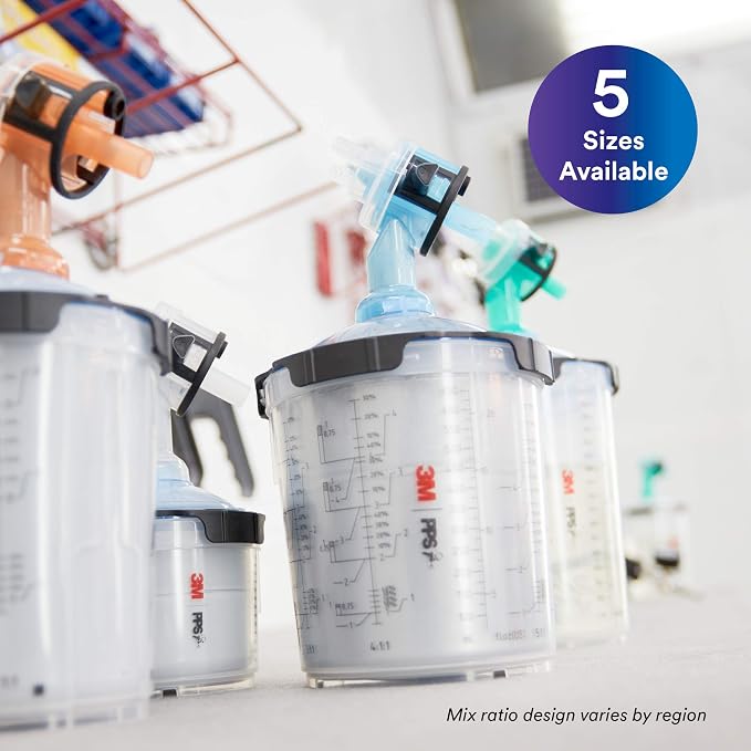 3M PPS 2.0 Paint Spray Gun System Starter Kit 26170, 13.5 Ounces, 200-micron - Image 6