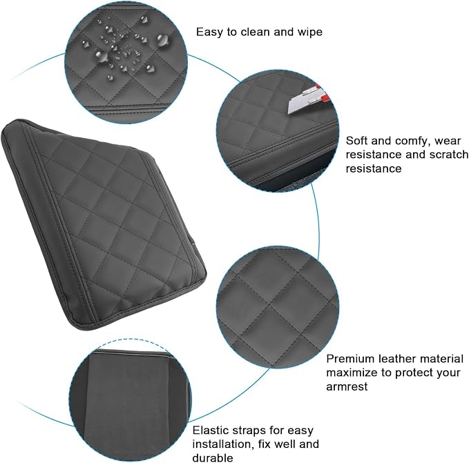 SXCY for 2024 XC90 Armrest Cover for Volvo XC90 2018-2024 Accessories 2024 XC90 - Image 5