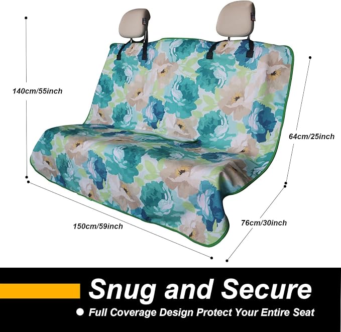 Back Seat Cover for Car Trucks Van SUV, Waterproof Rear Bench Towel Seat Covers - Image 4