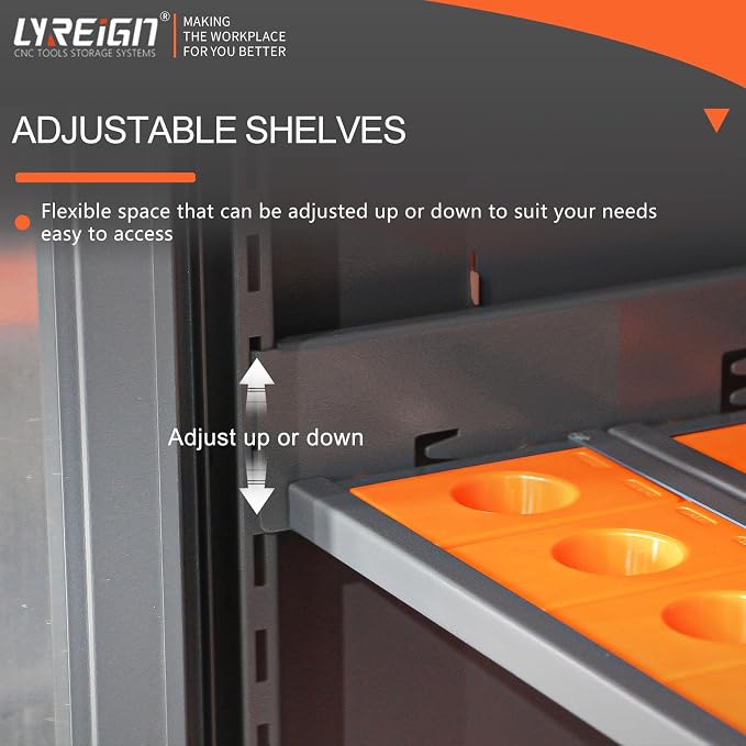 Large Capacity Tool Storage Cabinet, CNC Tool Holder Station Rack - Image 5