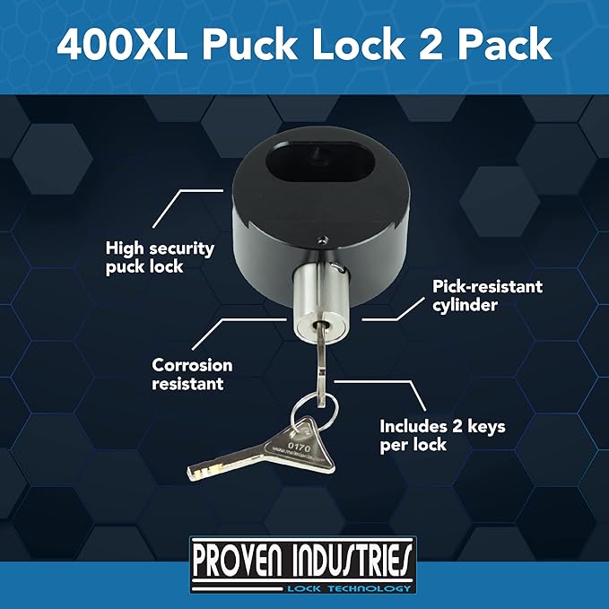 Proven Industries Model 400XL Puck-Lock Set, Made in The USA - Image 2