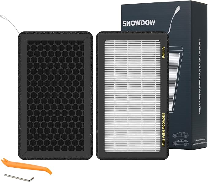 Tesla Model 3 Model Y Air Filter HEPA 2 Pack by SNOWOOW