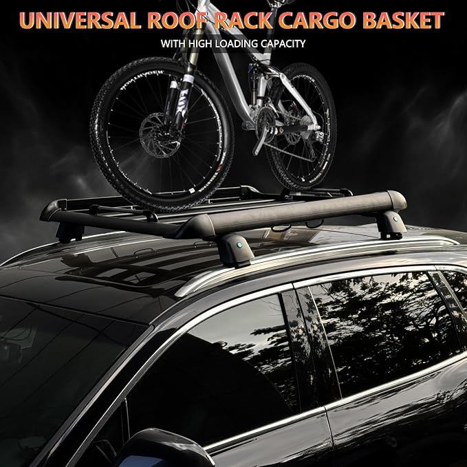 AUTOXBERT 50" x37.8" x3.54" Universal Aluminum Roof Rack Rooftop Cargo Carrier - Image 7
