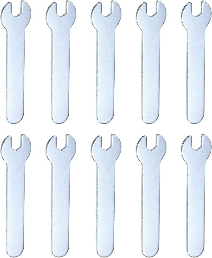 HARFINGTON 10pcs Small Wrench Open End Wrench 5.5x66x1.5mm Metric U-Shaped by HARFINGTON