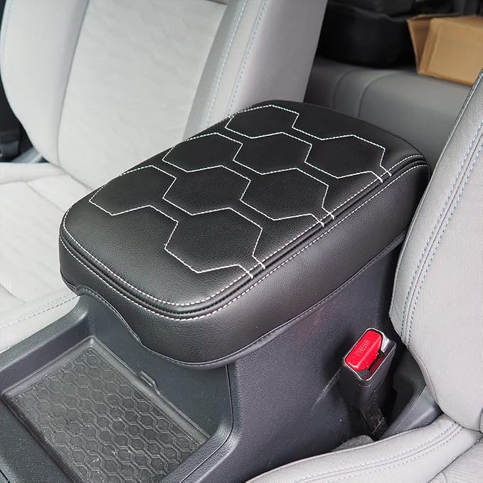 Muslogy for Frontier Center Console Pad Armrest Box Cover Vegan Leather Soft - Image 6
