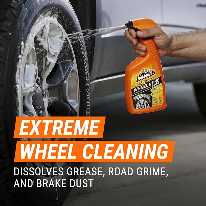 Armor All Wheel Cleaner and Tire Shine Kit, Heavy Duty Car Wheel Cleaner - Image 4