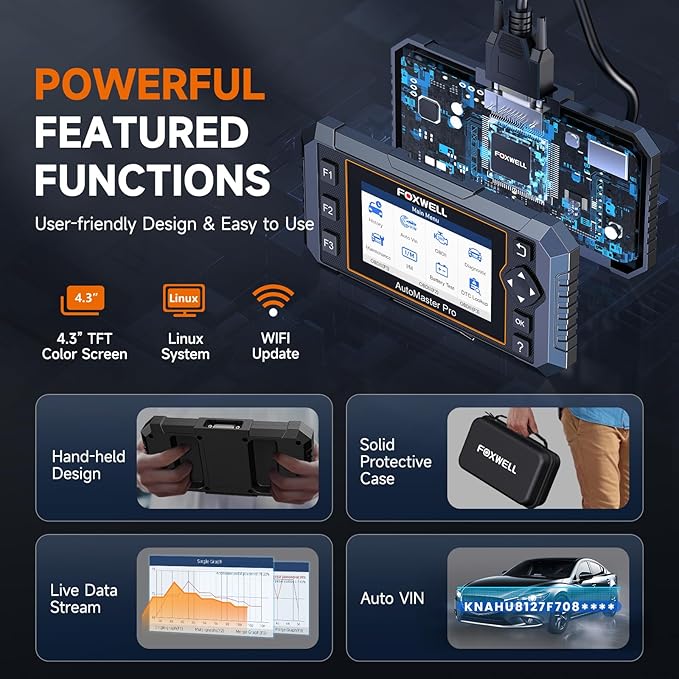 FOXWELL NT614 Elite OBD2 Scanner 4 System Code Reader Scan Engine ABS SRS - Image 9