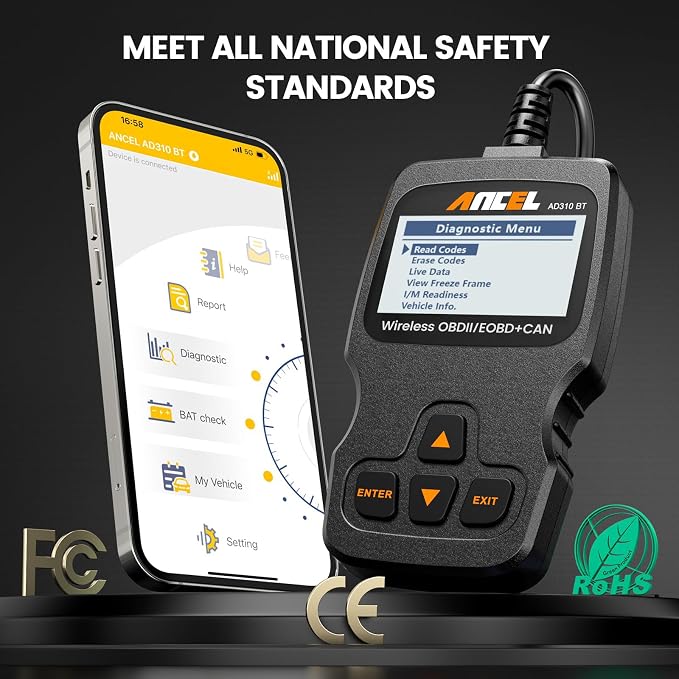 ANCEL AD310BT OBD2 Scanner Bluetooth - Image 9