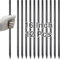 VVOKGO Rebar Stakes 16 Inches Ground Concrete Form Stakes, Straight Metal by VVOKGO