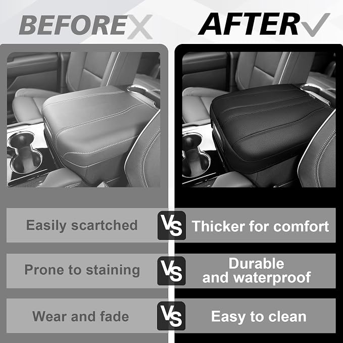 Muslogy Center Console Armrest Cover Compatible - Image 6