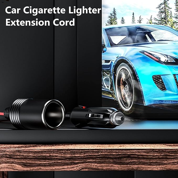 KEWIG 12/24V Car Cigarette Lighter Extension Cord - 26FT Cigarette Lighter Plug - Image 7