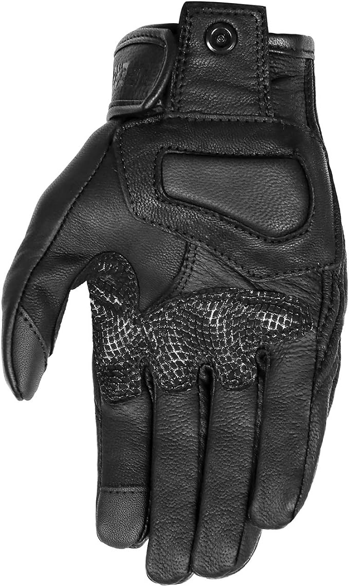 Updated Men's and Womens Black Motorcycle Gloves Armored Knuckle Protector - Image 5