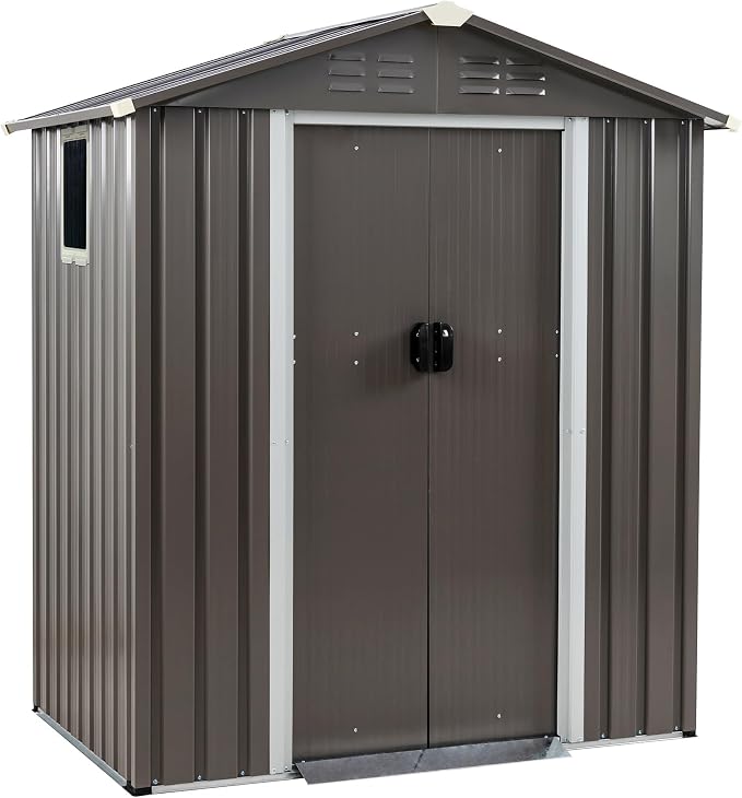 Shintenchi 5x3 FT Outdoor Storage Shed - Image 7