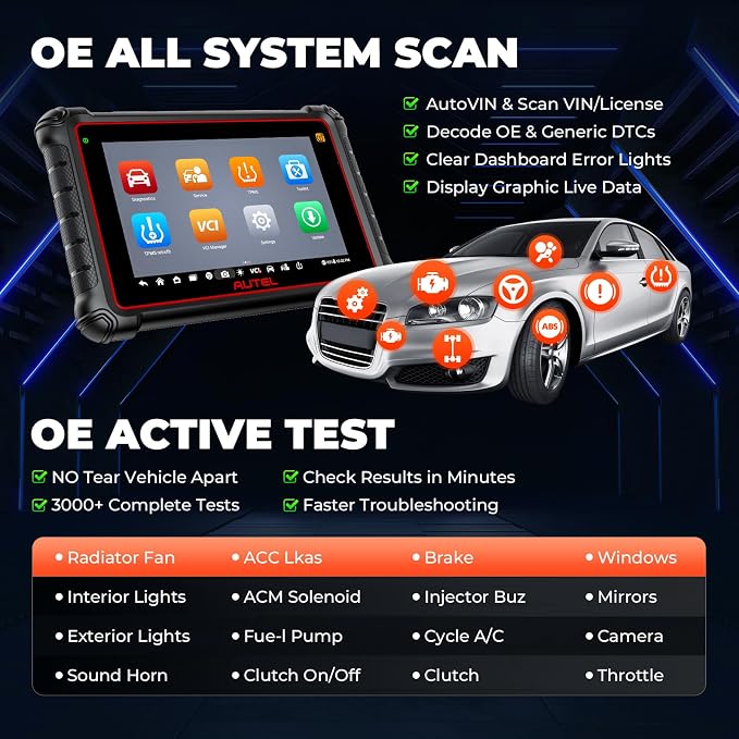 Autel MaxiPRO MP900-BT KIT Scanner: 2025 Level-up of MP900Z-BT, MP808BT Pro - Image 5