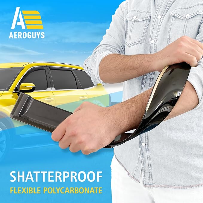 Extra Durable Window Deflectors in-Channel Window Visors Rain Guards Fit - Image 4