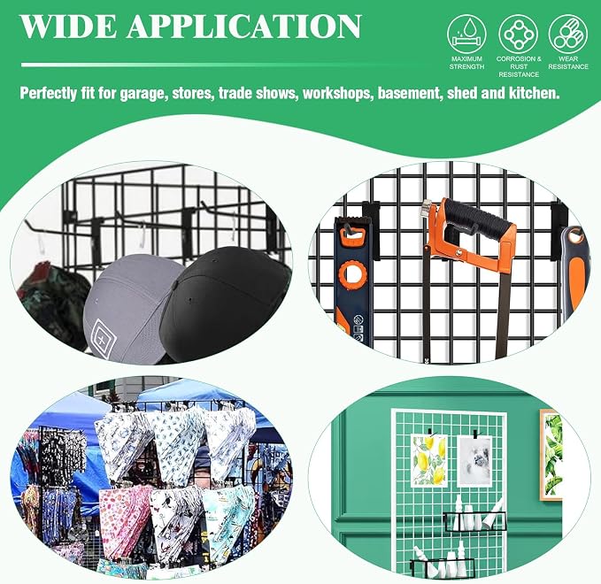40Pcs 10" Gridwall Display Hooks Assortment Set, Wire Diameter 5mm/ 0.2” - Image 7