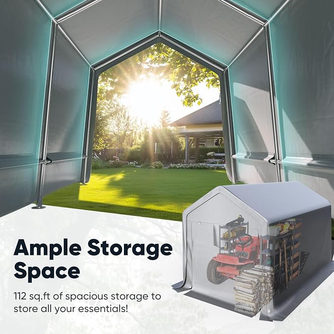 Quictent Heavy Duty 8x12FT Carport Shelter - Image 3