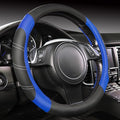 CAR PASS Line Rider Microfiber 15.5-16 Inch Leather Sporty Steering Wheel Cover by CARPASS