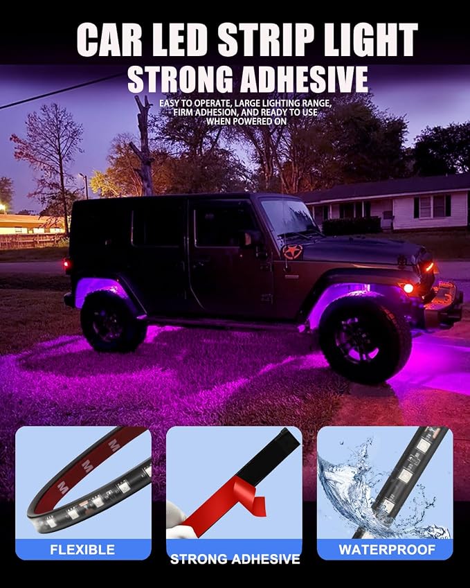 12V Led Light Strip 12.75Inch Waterproof Led Light Strips - Image 3