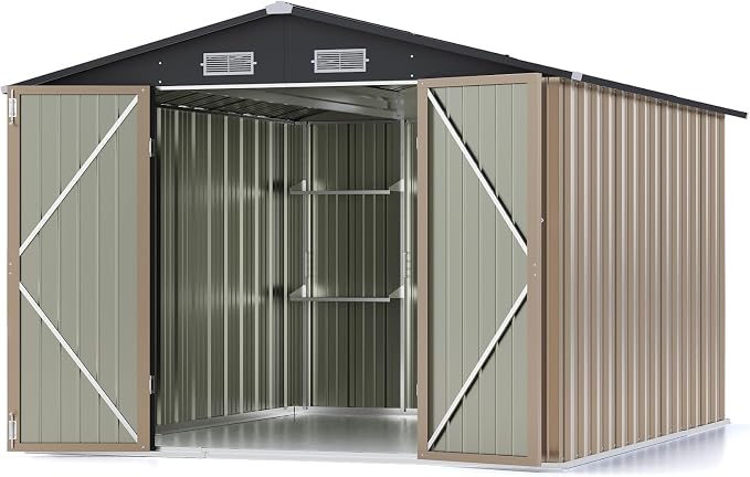 Patiowell 8x10 FT Outdoor Storage Shed - Image 2