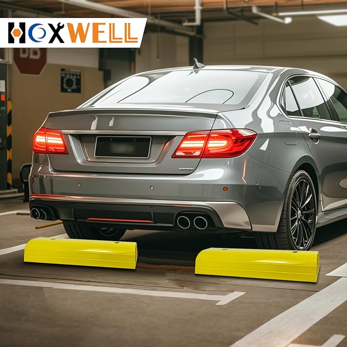 Garage Tire Stops for Garage Floor High-Visibility, 2 Pack 3.1" Higher Block - Image 7