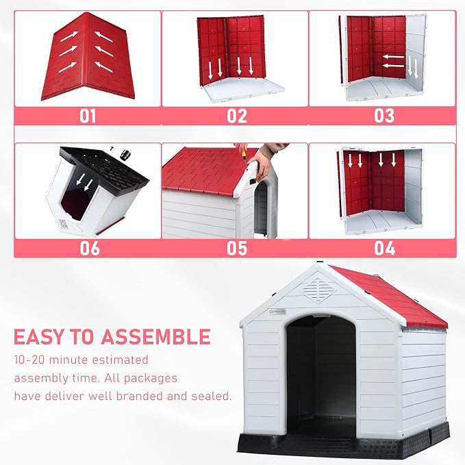 LEMBERI Durable Waterproof Plastic Dog House - Image 6