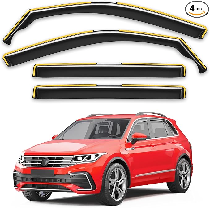 in-Channel Window Rain Guards Fit by Unknown