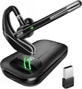Bluetooth Headset V5.3, Wireless Earpiece by EKVANBEL