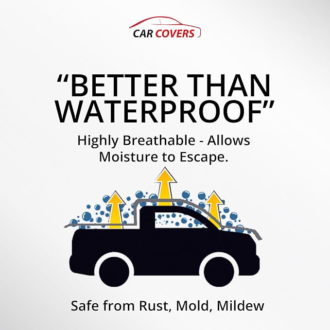Weatherproof Outdoor Gray Color Truck Cover Compatible - Image 3