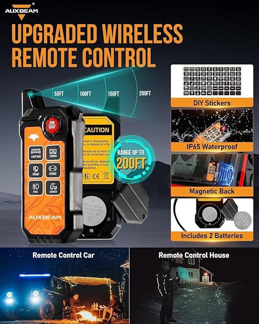 Auxbeam 6 Gang Slim Switch Panel Bluetooth RGB AS-600 - Image 3