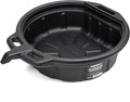 NEIKO 20760A Large Oil Drain Pan, 4 Gallon Capacity, Motor Oil Drip Catcher Pan by NeikoTools