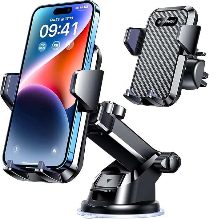 VANMASS 【85+LBS Strongest Suction & Military-Grade 2025 Ultimate Car Phone by VANMASS