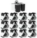 3-H Broom Hanger, Mop Holder Wall Mount 12 Pack, Broom Holder Wall Mount by 3-H