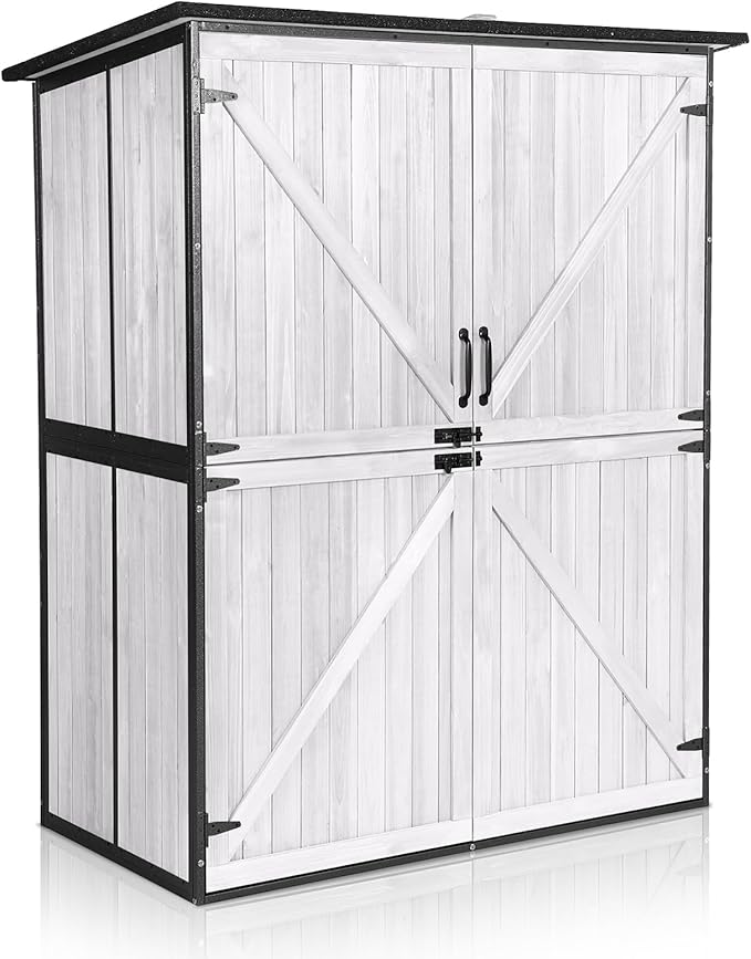 Outdoor Storage Shed with Floor by MEDEHOO