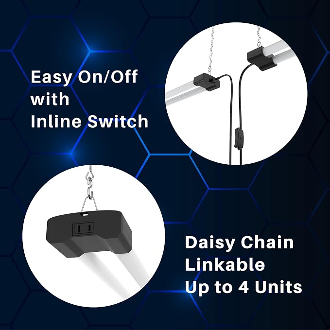 DYMOND 4 FT 40W LED Shop Light Fixture - Image 4