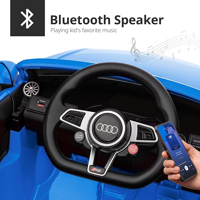 Electric Ride on Car for Kids, Licensed Audi 12V 7Ah Kids Ride-on Toy for - Image 6