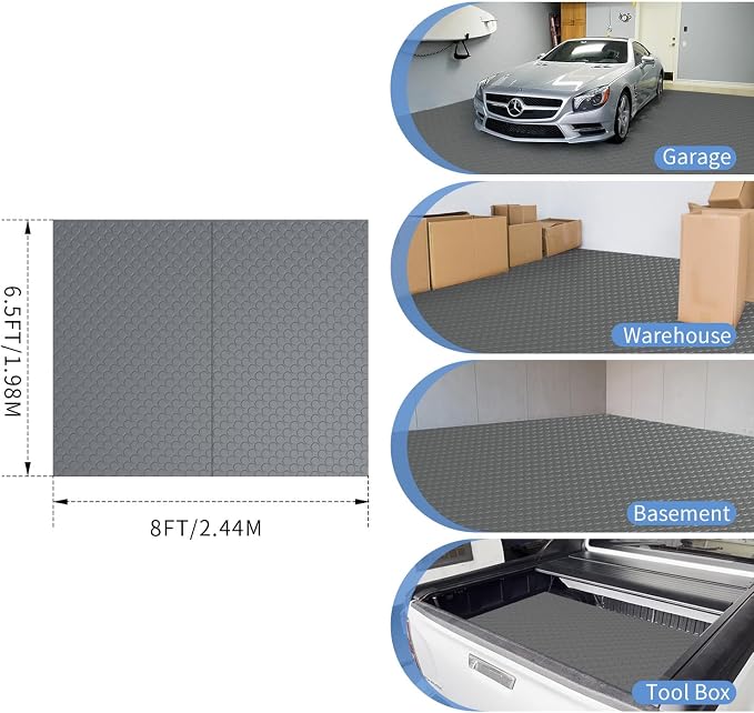 Premium Garage Floor Mat, Commercial Grade Heavy Duty Parking Mat - Image 7