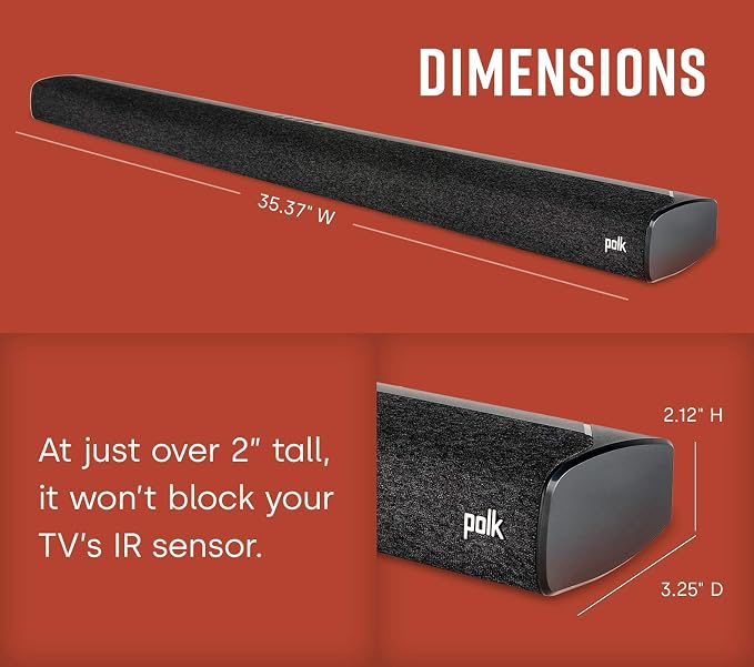 Polk Audio Signa S3 Sound Bar for TV & Wireless Subwoofer - Image 3