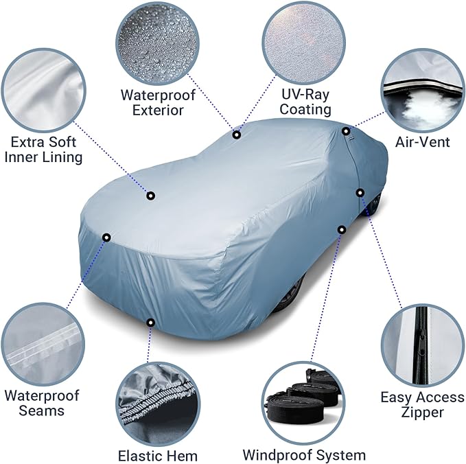 iCarCover Premium Car Cover for 1959-1970 Pontiac Bonneville 2-Door, 4-Door - Image 4