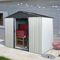 4x8 FT Outdoor Storage Shed, Metal Garden Shed by BNSPLY