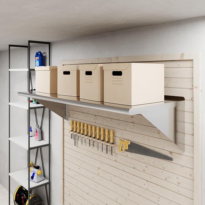 AmGood 60" Long X 24" Deep Stainless Steel Wall Shelf | NSF Certified | - Image 6