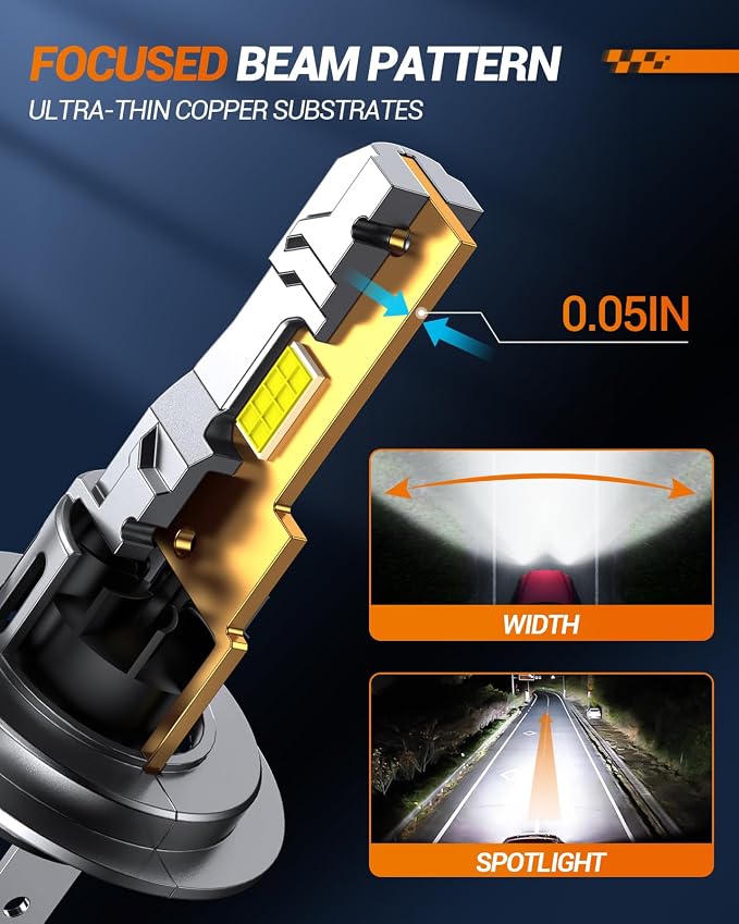 SEALIGHT H1 H7 Fog Bulbs Combo, 2024 Upgraded 100, 000LM Fog Lights - Image 8