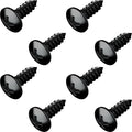 Black Oxide Stainless Steel License Plate Screws by PrimeAve