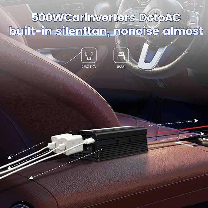 Power Inverter 2000W Car Power Inverters, 12 Volt Inverter - Image 7