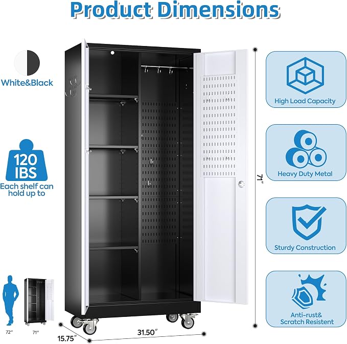 Broom Closet Storage Cabinet - Image 3