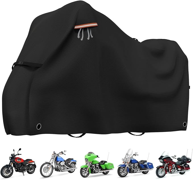 STARTWO Motorcycle Covers Waterproof Outdoor Storage Heavy Duty All Season - Image 8