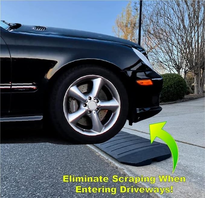 – Driveway Curb Ramps – Low Profile Car Ramps – 3 Piece Expandable Set – Made - Image 3